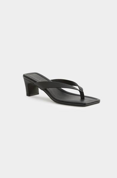 Gael Leather Heel BLACK