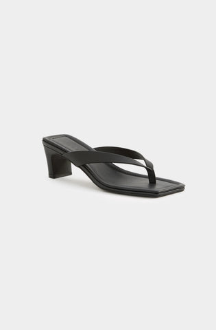 Gael Leather Heel BLACK