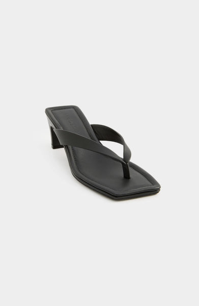 Gael Leather Heel BLACK