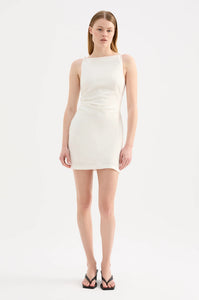 Lotta Linen Mini Dress WHITE