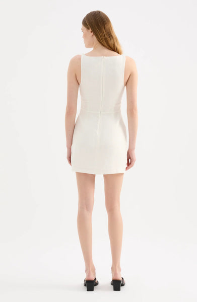 Lotta Linen Mini Dress WHITE