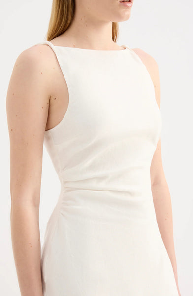 Lotta Linen Mini Dress WHITE