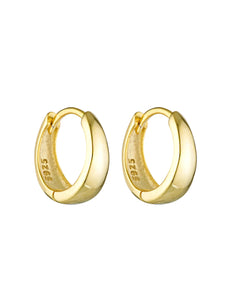 Plain Huggies 7mm 18K GOLD VERMEIL