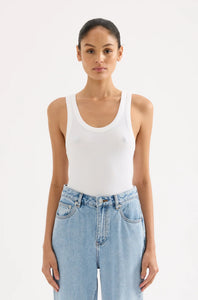 Organic 90s Singlet WHITE