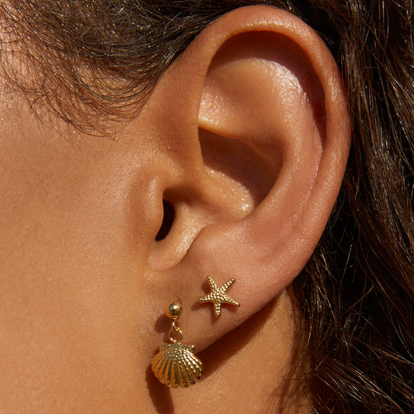 Starfish Studs 14K GOLD PLATED