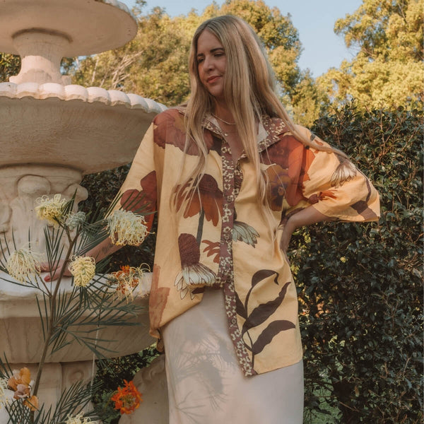 Glades Over Swim Shirt CHAMOMILE