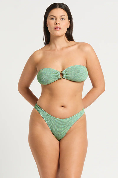 Ring Tie Back Blake Top ICE BLUE LUREX