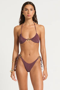 Ring Tie Side Vista Brief AMARENA LUREX MIRCO