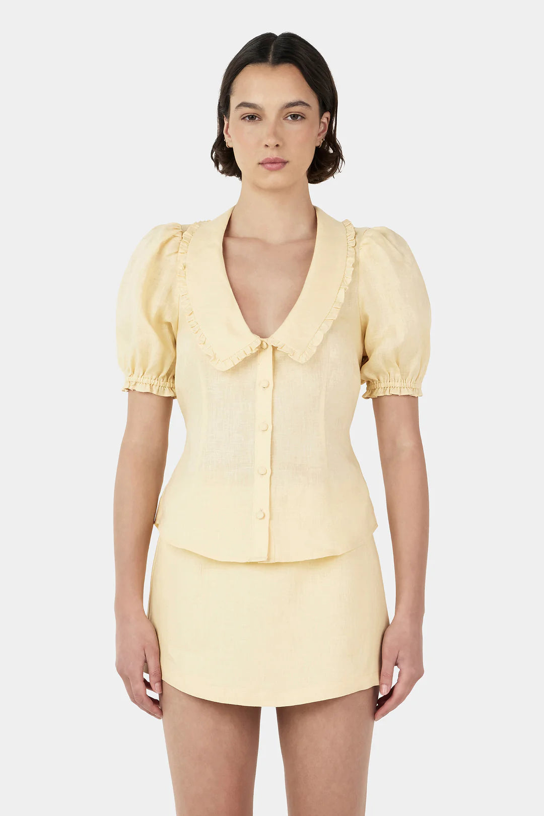Izzy Linen Shirt LEMON