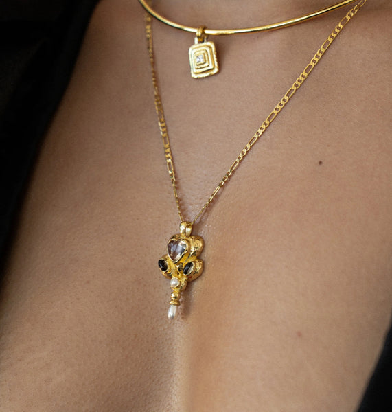 Diya Pendant Necklace 18K GOLD VERMEIL