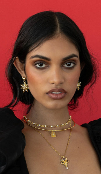 Diya Pendant Necklace 18K GOLD VERMEIL