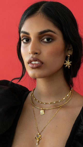 Diya Pendant Necklace 18K GOLD VERMEIL