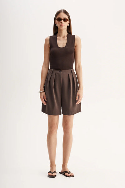 Hayes Knit Top CHOCOLATE