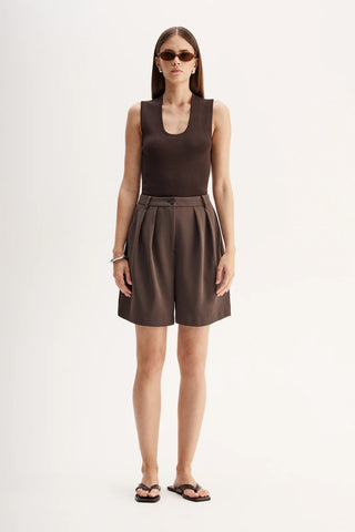 Hayes Knit Top CHOCOLATE