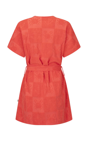 Seaside Terry Kimono Dress LOBSTER RED