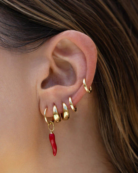 Max Earrings Midi 14K GOLD PLATED