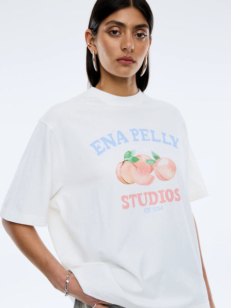 Peaches Tee VINTAGE WHITE