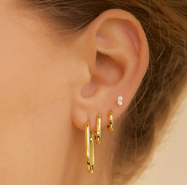 Link-Up Earrings Small 14K GOLD PLATED