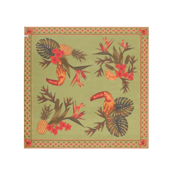 Cuban Tropical Sarong LIME