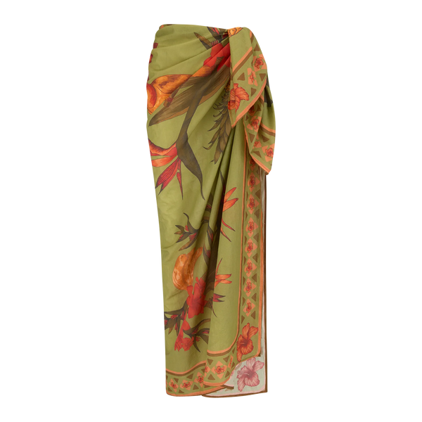 Cuban Tropical Sarong LIME