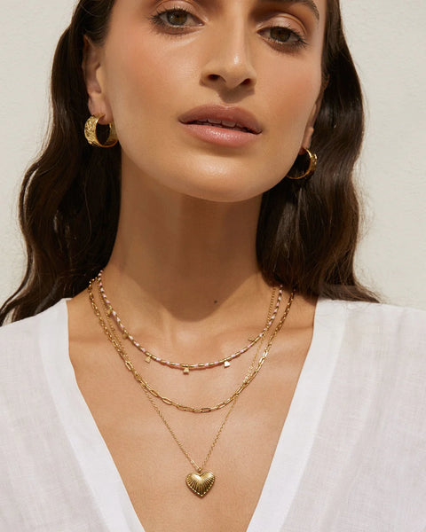 Natalia Necklace PEONY 14K GOLD PLATED