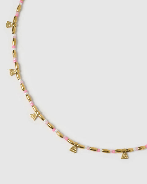 Natalia Necklace PEONY 14K GOLD PLATED