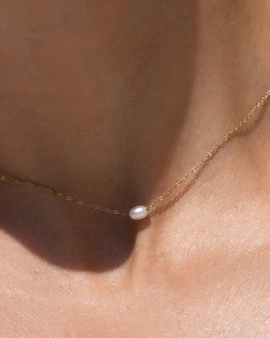 Cresida Pearl Necklace 14K GOLD PLATED