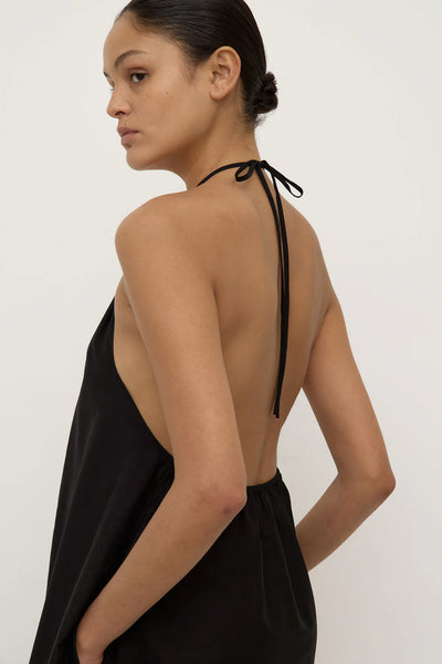 Addison Halter Dress BLACK