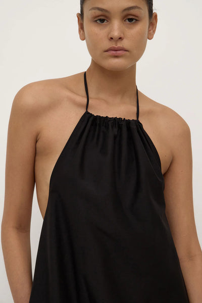 Addison Halter Dress BLACK