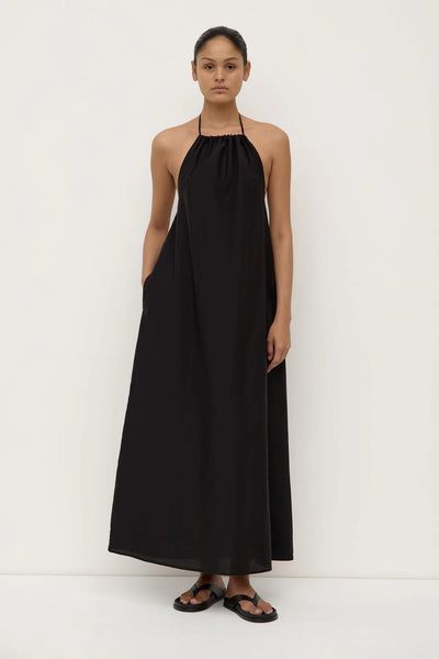 Addison Halter Dress BLACK