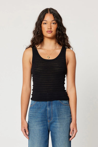 Toni Edgar Knit Tank BLACK