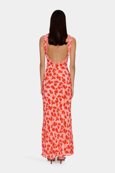 Bella Midi Dress STRAWBERRY FIELDS