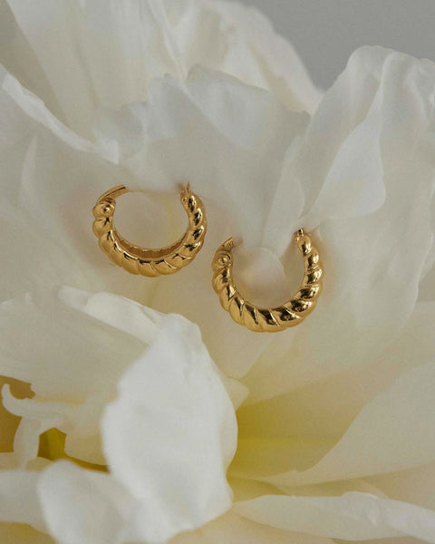 Cypress Hoops 18K GOLD VERMEIL