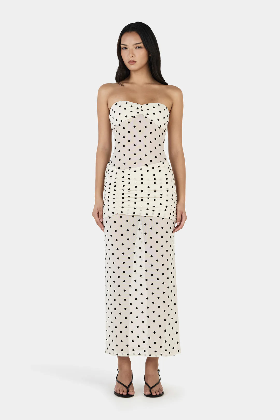 Vanessa Maxi Dress CREAM POLKA