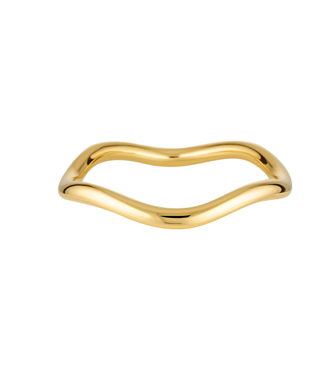 Chubby Wave Bangle 18K GOLD VERMEIL