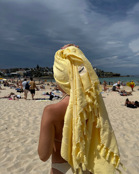 Large Beach Towel BROWN