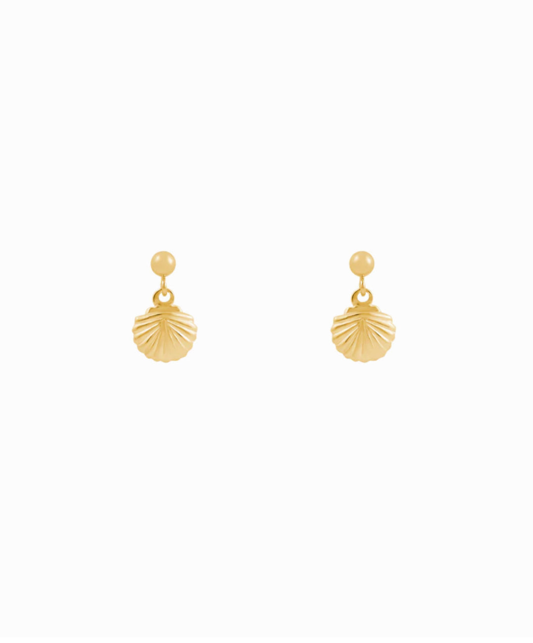 Tiny Shell Earrings 14K GOLD FILLED