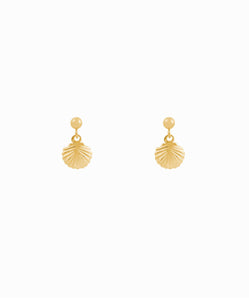 Tiny Shell Earrings 14K GOLD FILLED