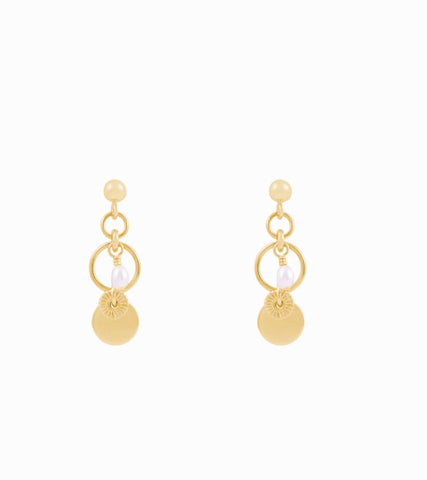 Tilly Freshwater Pearl Earrings 14K GOLD FILLED