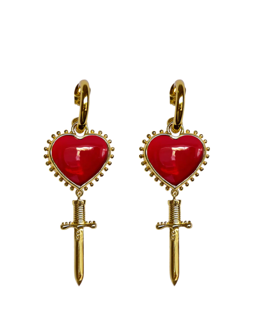 Juliet Earrings ROUJE/14K GOLD PLATED