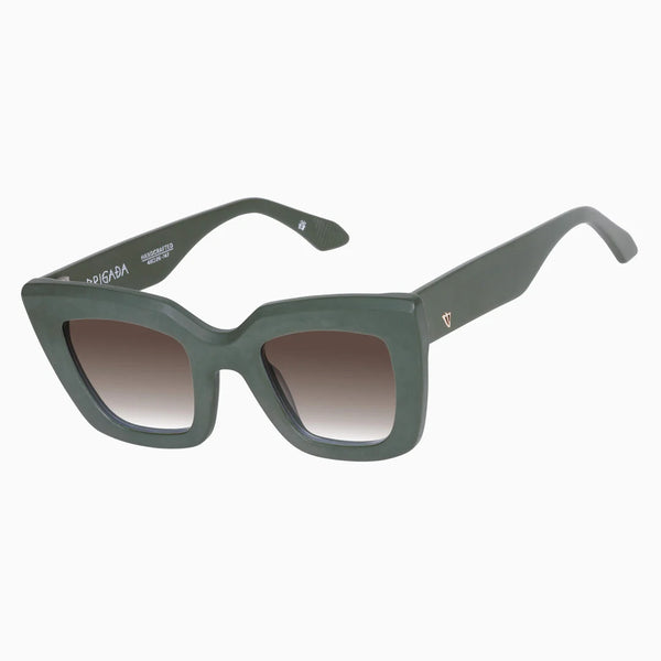 Brigada MATTE ARMY GREEN / BROWN GRADIENT LENS