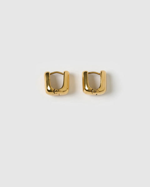 Tess Hoop Earring Maxi 14K GOLD PLATED