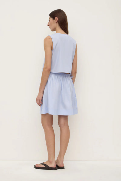 Havana Poplin Tie Front To BLUE/WHITE STRIPE