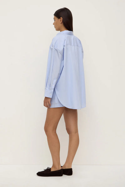 Havana Poplin Shirt BLUE/WHITE STRIPE