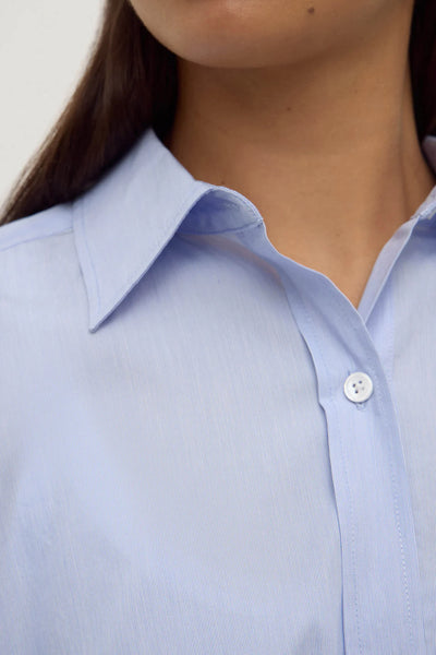 Havana Poplin Shirt BLUE/WHITE STRIPE