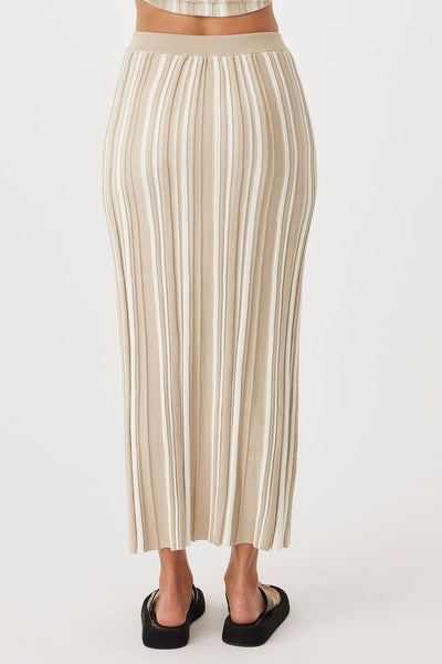 Odessa Skirt TAUPE/WHITE
