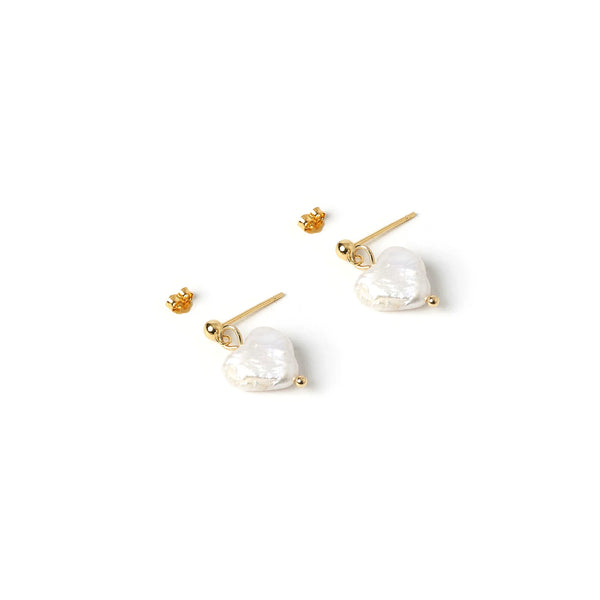 Lover Gold and Pearl Earrings