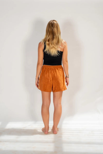 Terry Towelling Short RUST