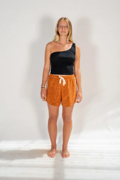 Terry Towelling Short RUST