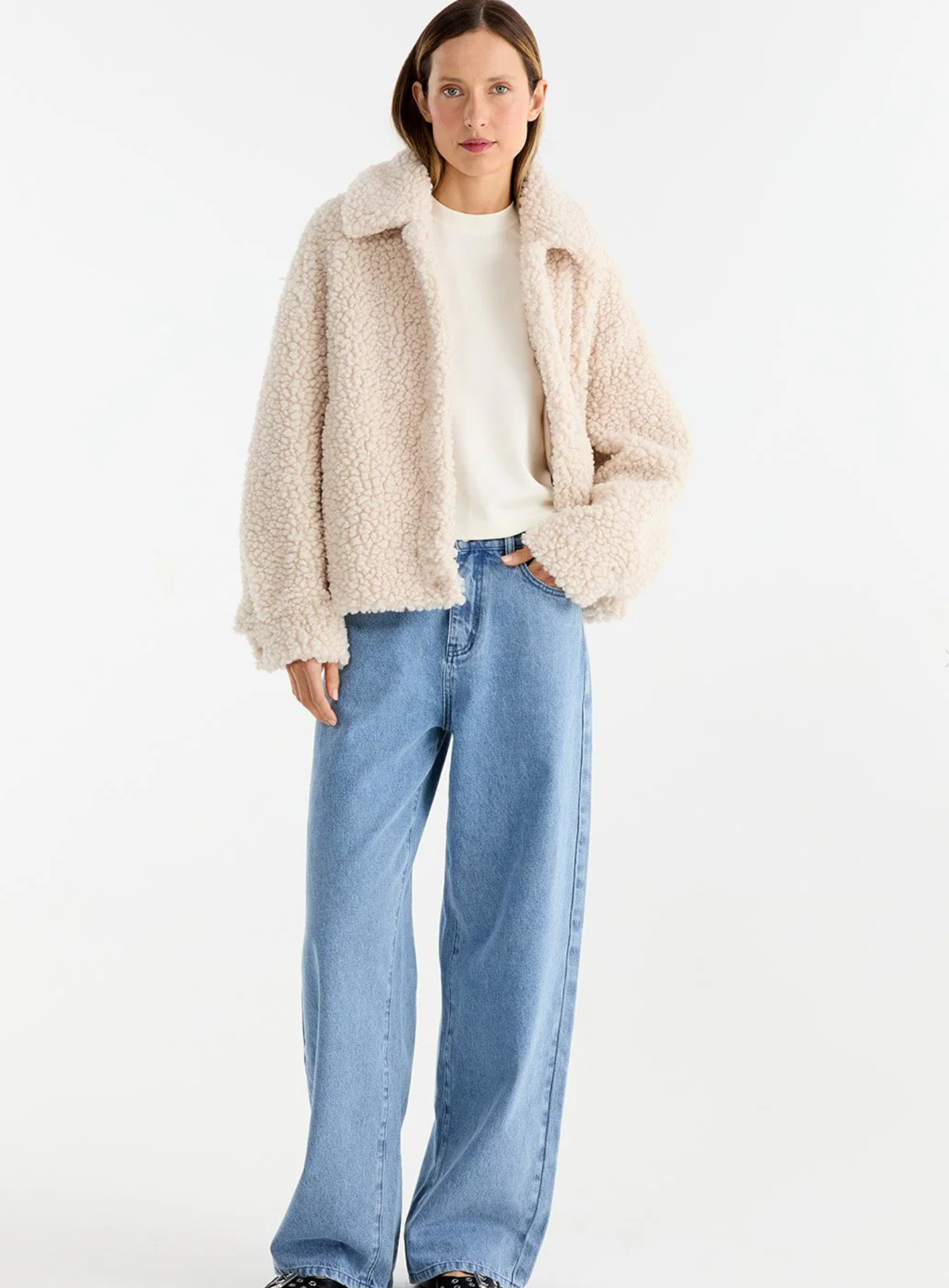 Xadie Faux Fur Jacket BIRCH